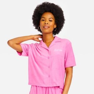 NWT Barbie Terry Cloth Casual Top